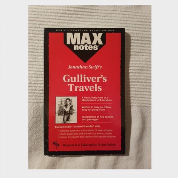 3 Books - "Gulliver's Travels" by Jonathan Swift + Max Notes + Barron's Notes - Picture 4 of 7